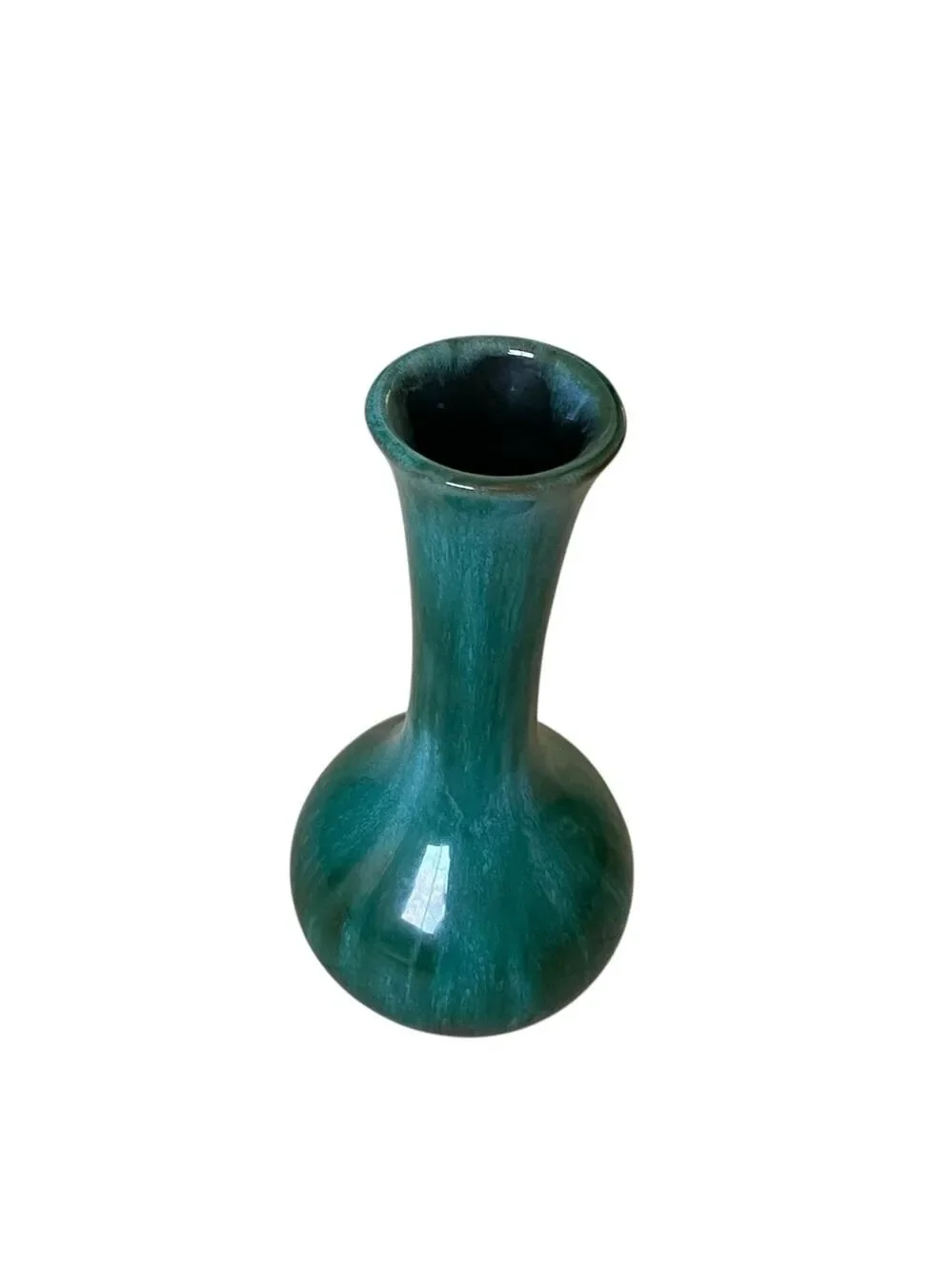 BLUE MOUNTAIN POTTERY Canada Vintage Hand Made Vase Teal
